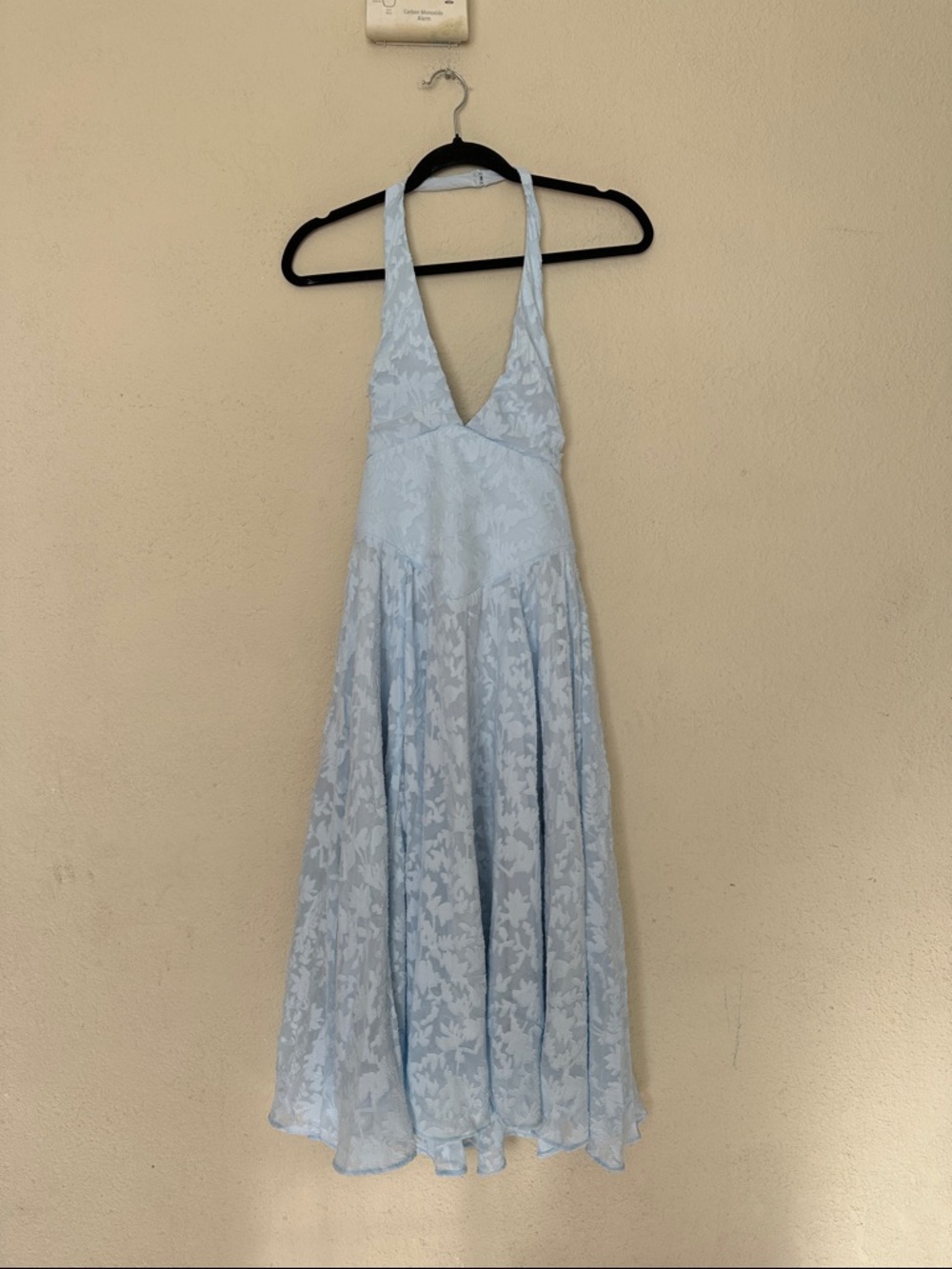 HOUSE OF CB Arietta Floral Jacquard Plunge Halter Neck Dress Sz M A-C NWOT $289 - Picture 13 of 16